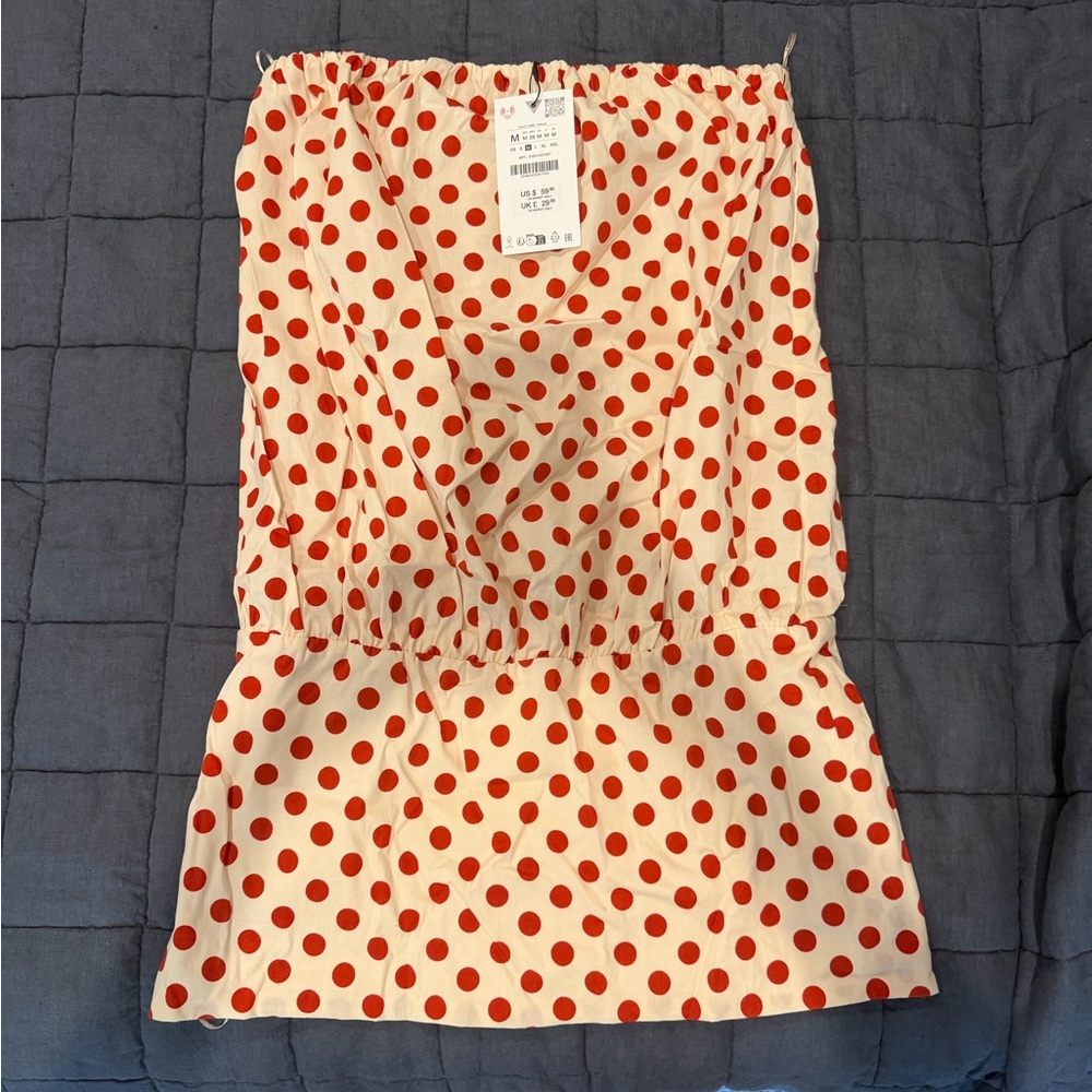 Zara Strapless Mini Dress NWT